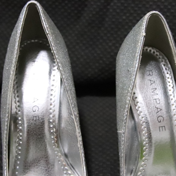 Rampage Open Toe Sparkle Heels - Picture 5 of 12